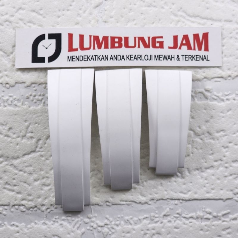 AKSESORIS OYSTERFLEX WHITE RUBBER STRAP FOR ROLEX 20mm