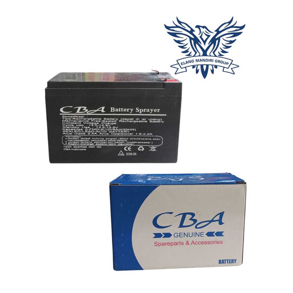 SPAREPART AKI BATERAI CBA/BATTERI SPRAYER ELEKTRIK CBA GENUINE/AKI BATRE/BATTERAY/BATTERY
