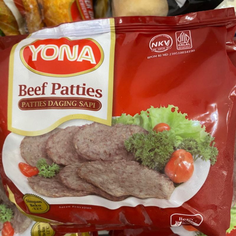 

beef paties yona 500g