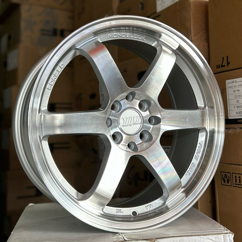 Velg Volk Rays Te37 Ring 17 Lebar 7.5 Pcd 8x100/114.3 Et 38 Warna Full Polish | Velg R17 | Velg Mobi
