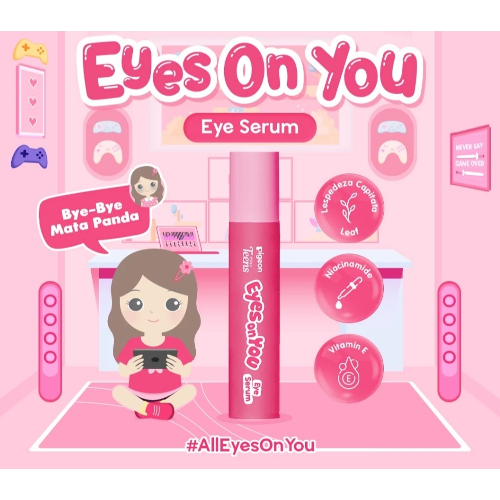 Pigeon Teens Eyes On You Eye Serum|Skincare remaja|Solusi mata panda & kantung mata