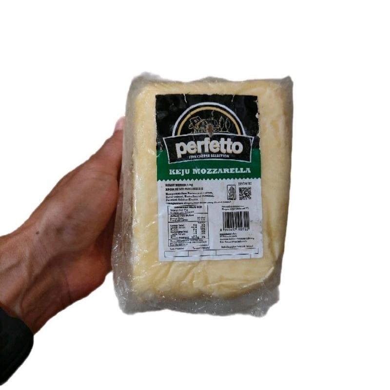 

Keju mozzarela perfetto 120 gr, 250 gr dan 1 kg kemasan pabrik asli cheese