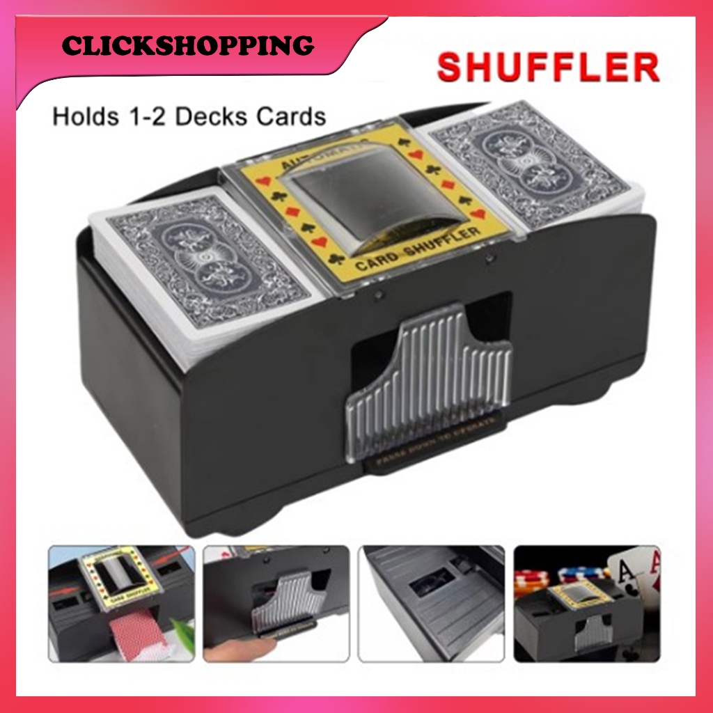 Pengocok Card Otomatis Shuffler Kartu Remi Poker Electric Poker Card Shuffler
