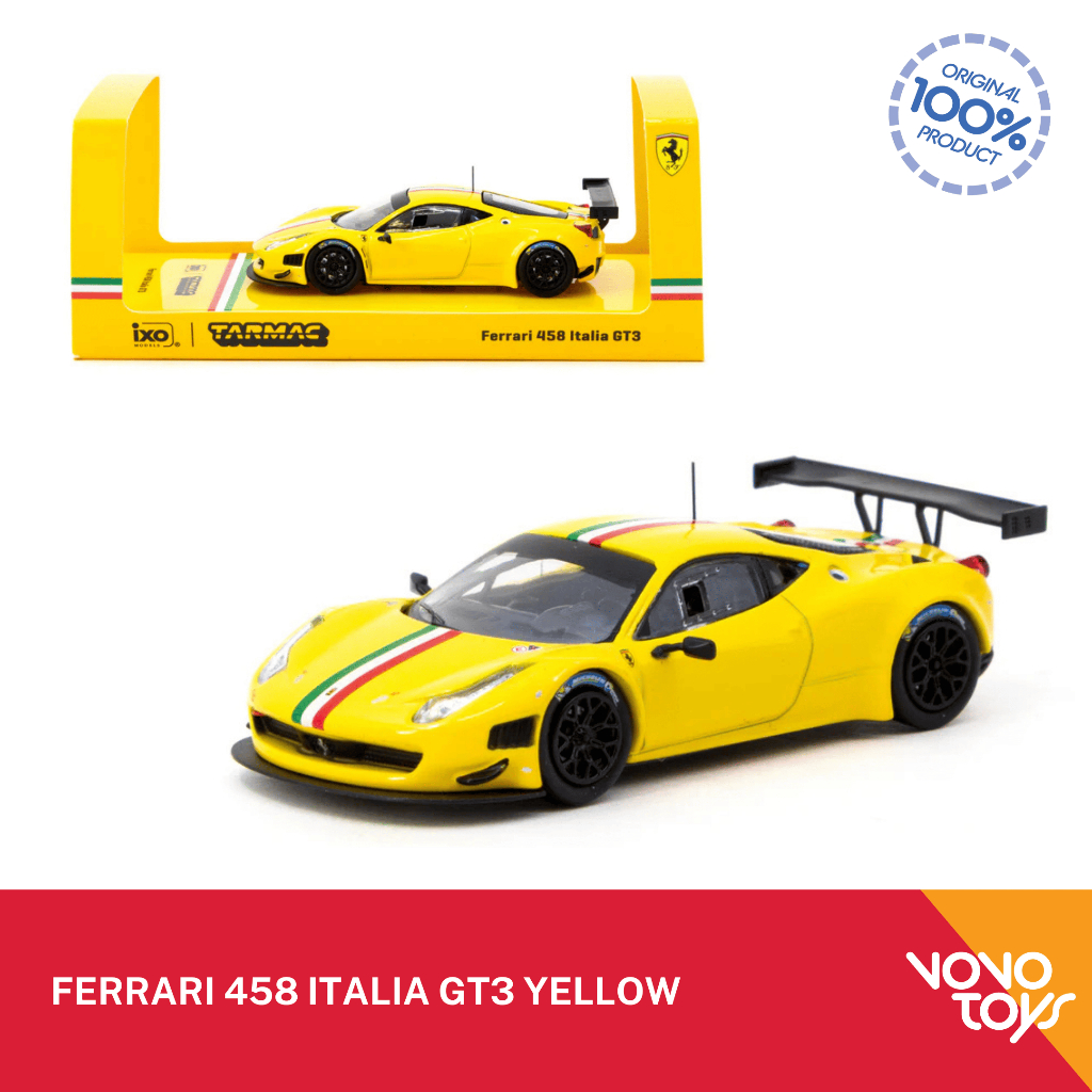 Tarmac 1/64 Ferrari 458 Italia GT3 Yellow