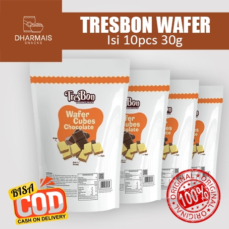 

TresBon Wafer Chocolate Isi 10pcs 30g - DHARMAIS SNACK
