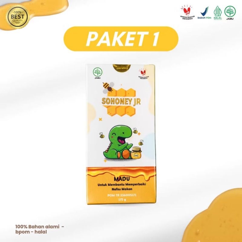 

Madu Sohoney Jr Membantu Menambah Nutrisi Makan Anak Original 1botol