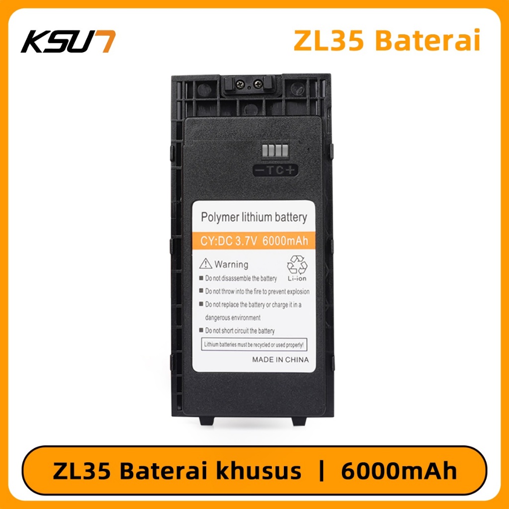 KSUN X-TFSI Walkie Talkie zl35 Baterai zl40 battery Cadangan 6000mAh HT Baterai litium Polimer