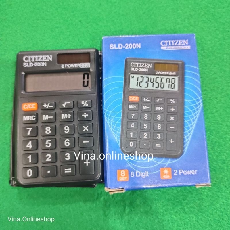 

CITIZEN SLD 200N KALKULATOR KECIL MODEL DOMPET 8DIGIT