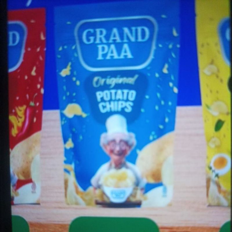 

Keripik Kentang 50g varian Ori Spicy SaltedEgg