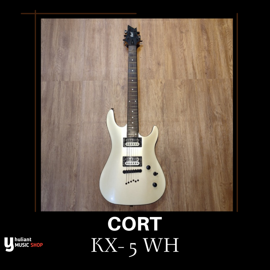Cort KX 5 White Guitar Electric Original Second Good