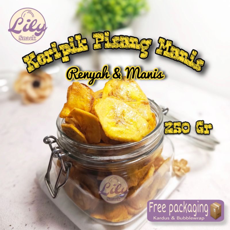 

Keripik Pisang Manis 250 Gram
