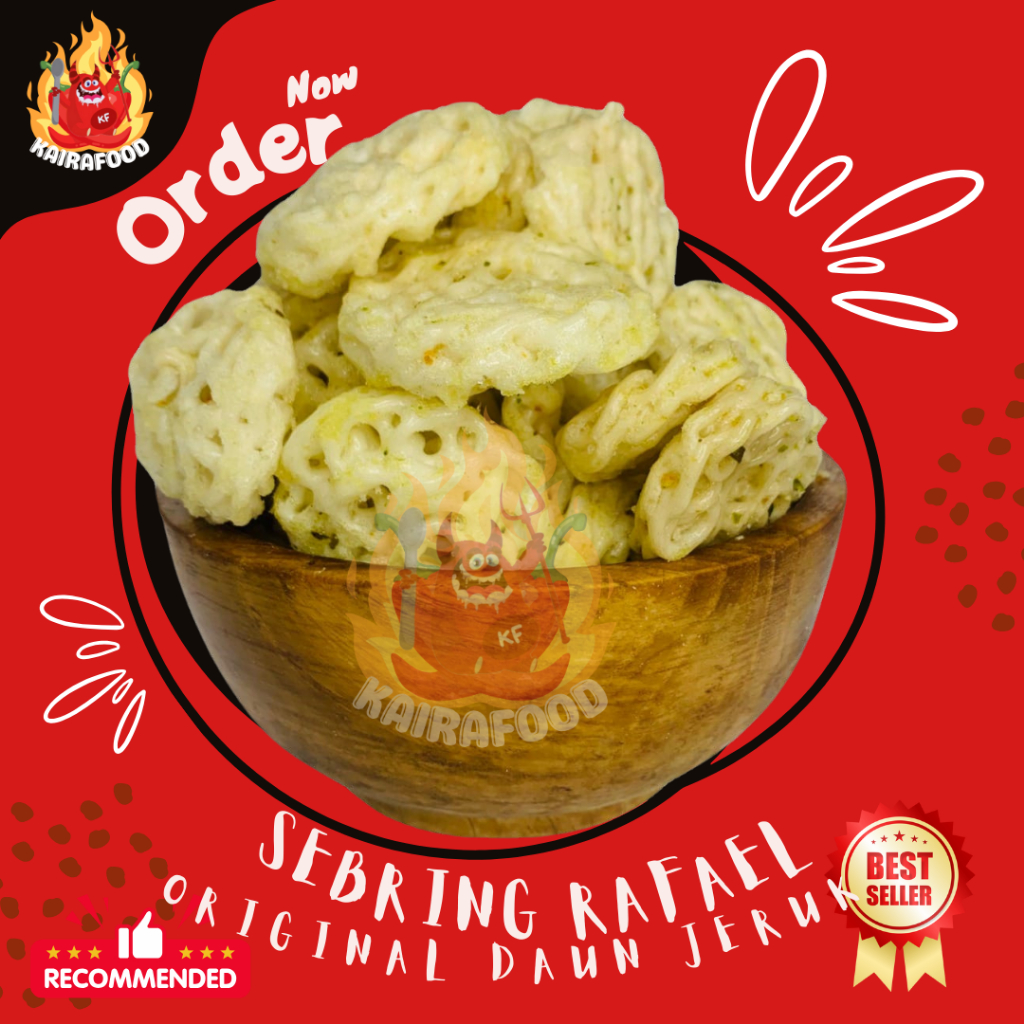 

500 GRAM KRUPUK SEBLAK RAFAEL | SEBRING | KERUPUK MAWAR PEDAS DAUN JERUK
