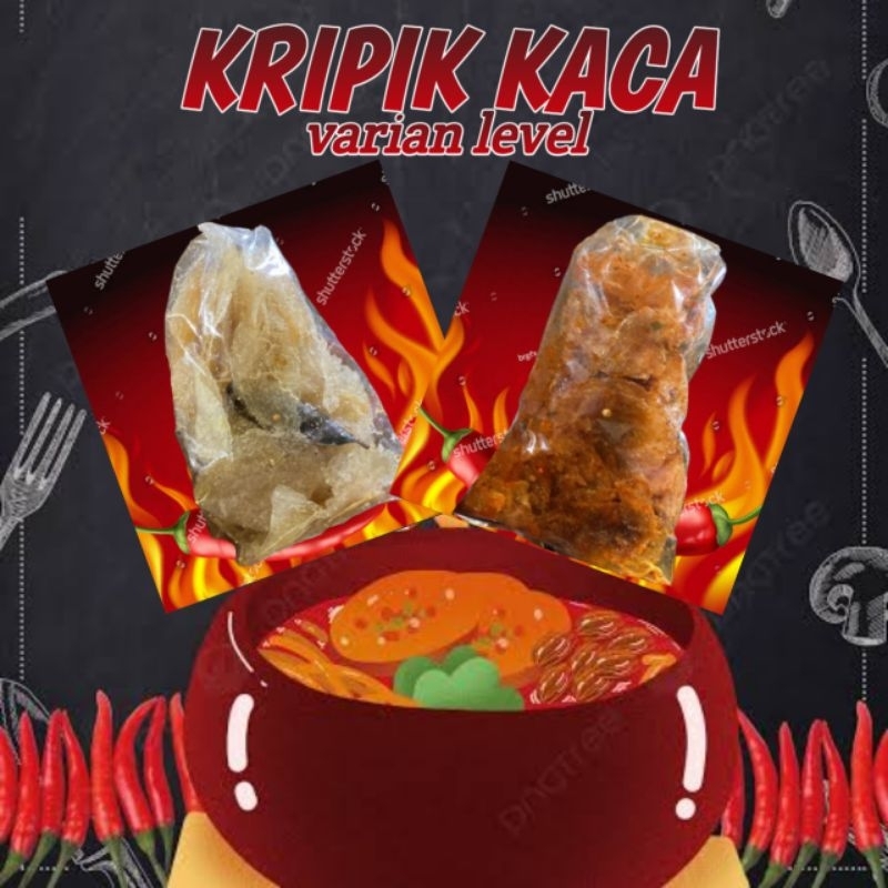 

Kripik kaca pedas varian rasa