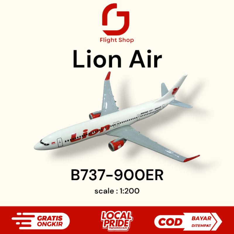 Miniatur Replika Diecast Pesawat Lion Air