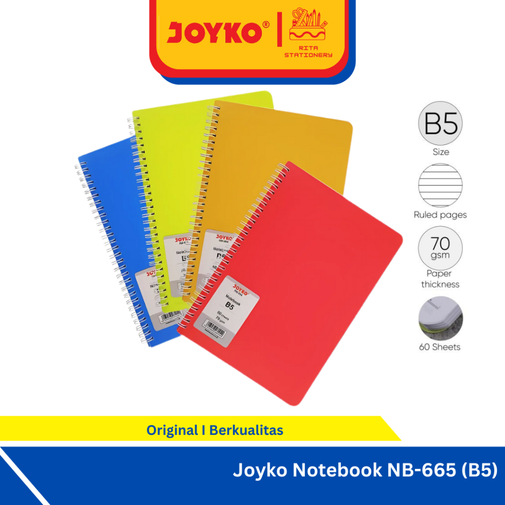 

Joyko Note B5 Notebook Diary Agenda Buku Catatan Bergaris NB-664 60 hal