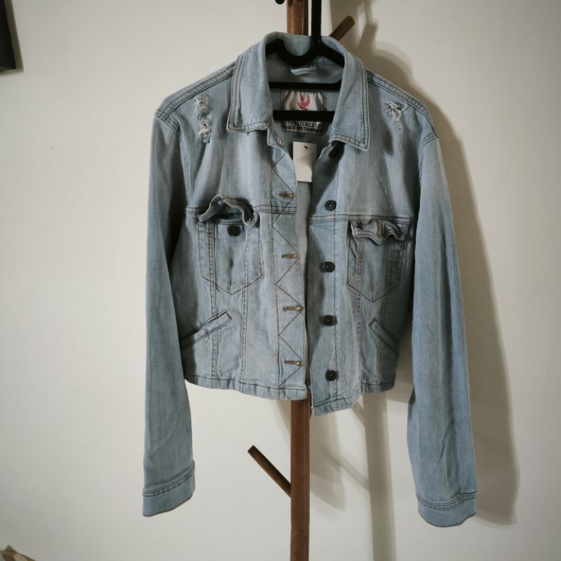 Second Cardinal Jacket Jaket Jeans Uk M