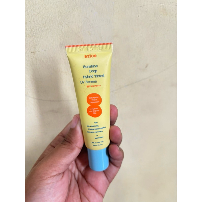 Tinted Sunscreen Azloe Untuk Kulit Normal to Dry