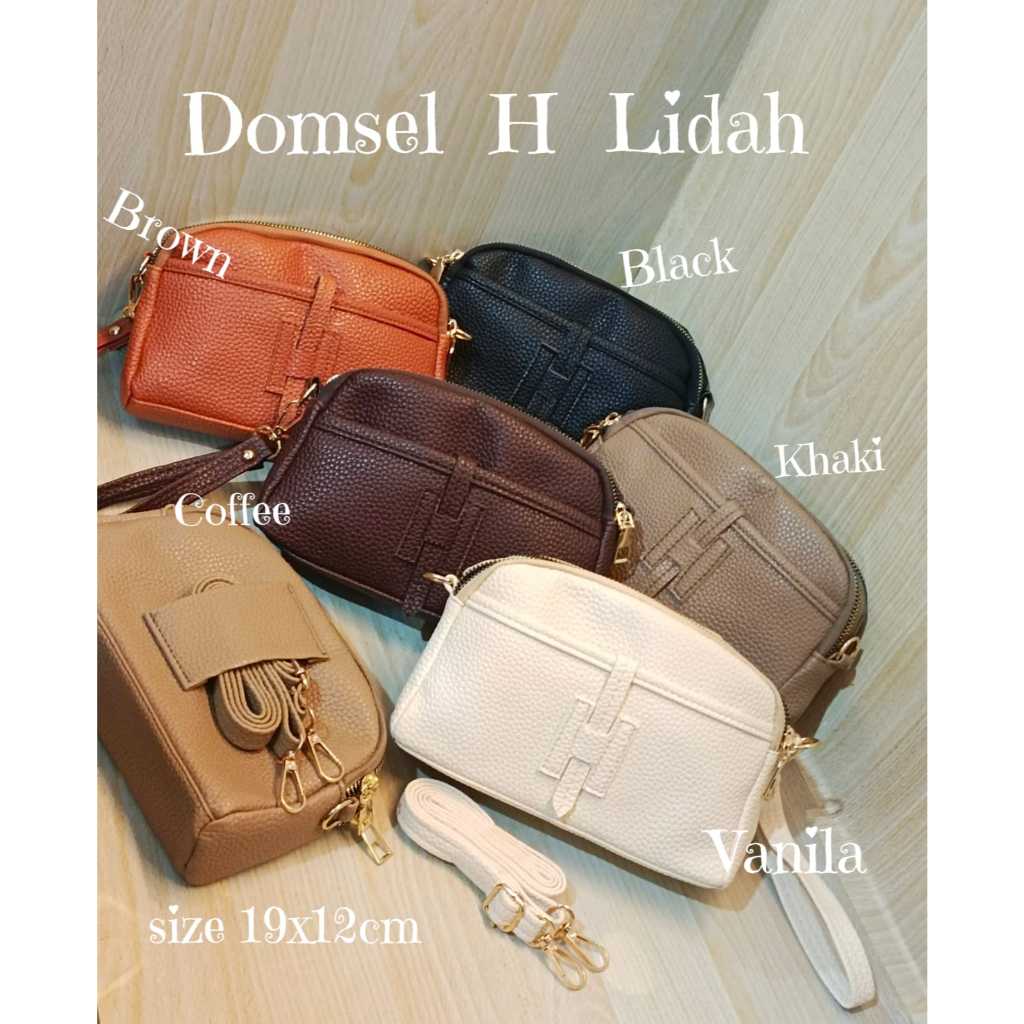 DOMPET H LIDAH SELENDANG WANITA BALI DOMSEL TAS SELEMPANG