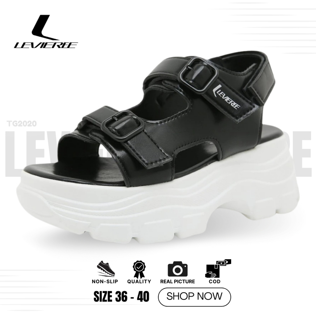 LVR Doyoung  Sandal Wedges Platfrom Wanita Sandal Tali Wanita Kekinian TG2020