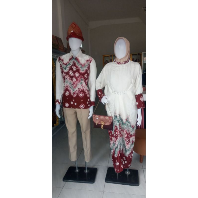 Couple Set Jumputan Palembang Koleksi Masri Songket