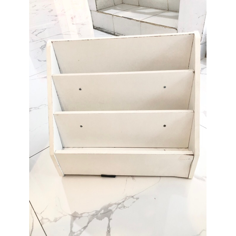 lemari buku kayu second