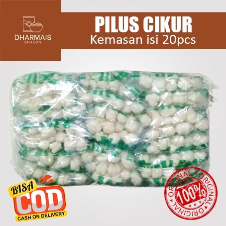 

pilus cikur kemasan 1 pack isi 20 pcs - DHARMAIS SNACK