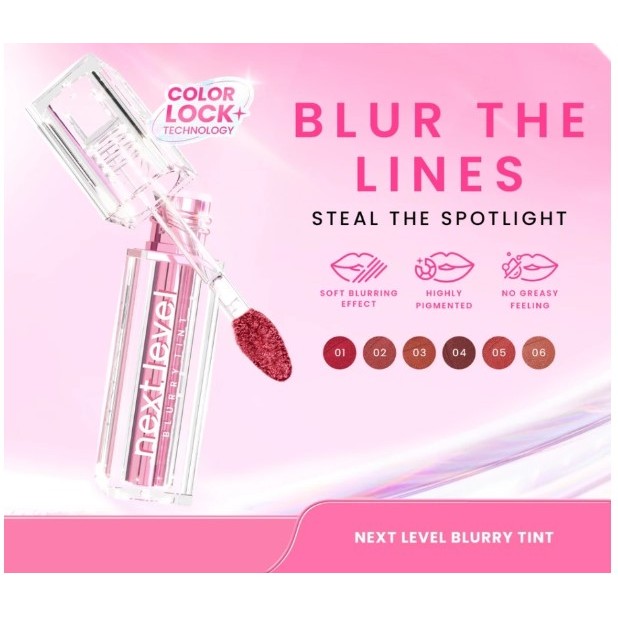 [BPOM] Hanasui Next Level Blurry Tint Lip 100%ORI Watery Blur Lightweight Soft Velvet Liptint