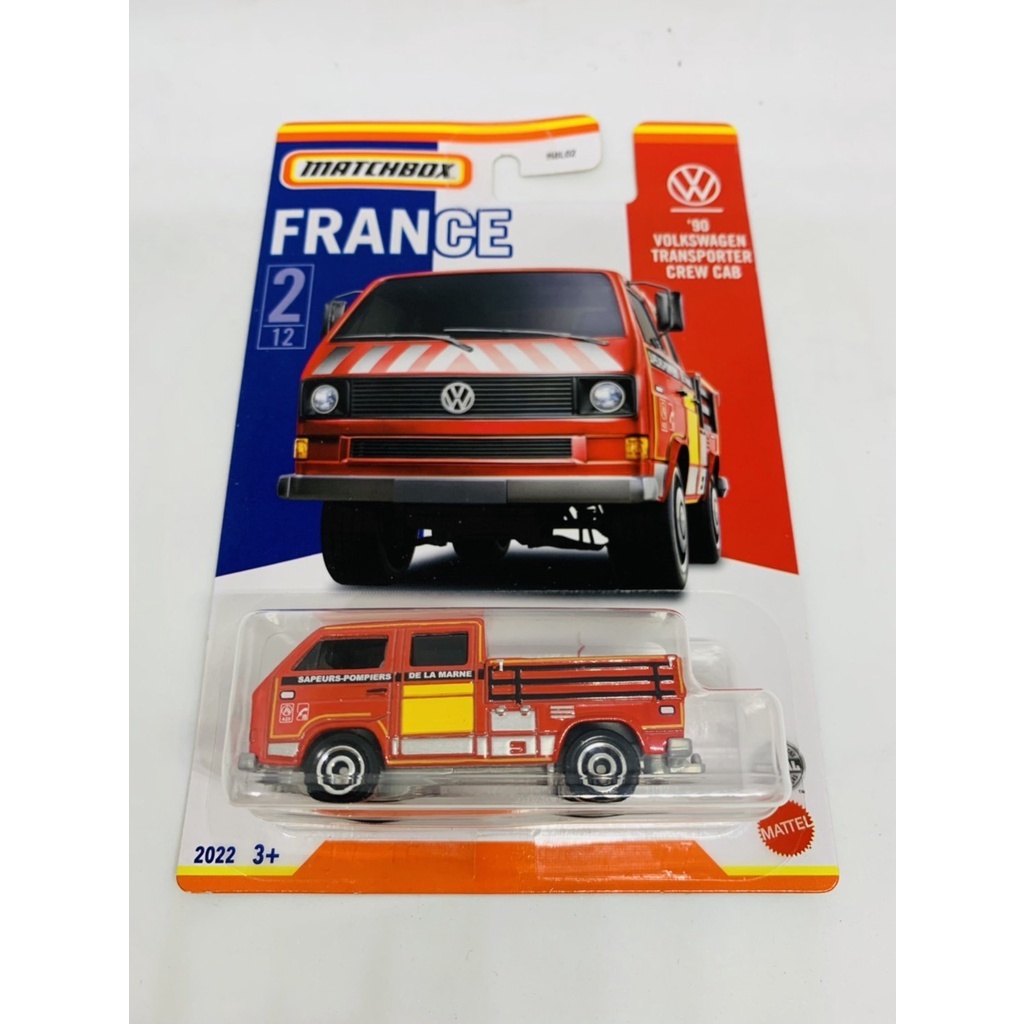 Matchbox Volkswagen Transporter Crew Cab Merah