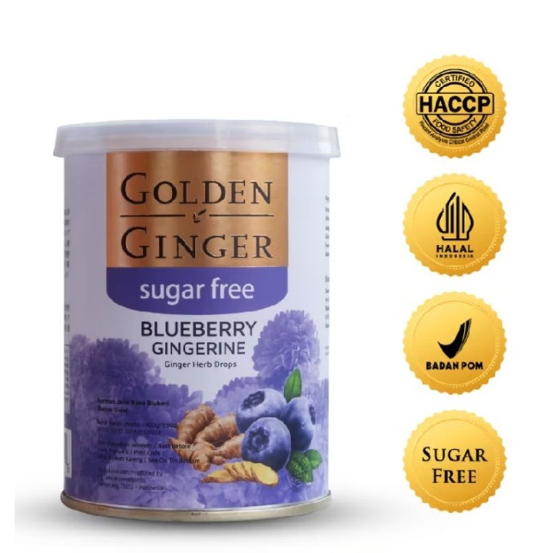 

Permen jahe Golden Ginger sugar free blueberry 100 gr