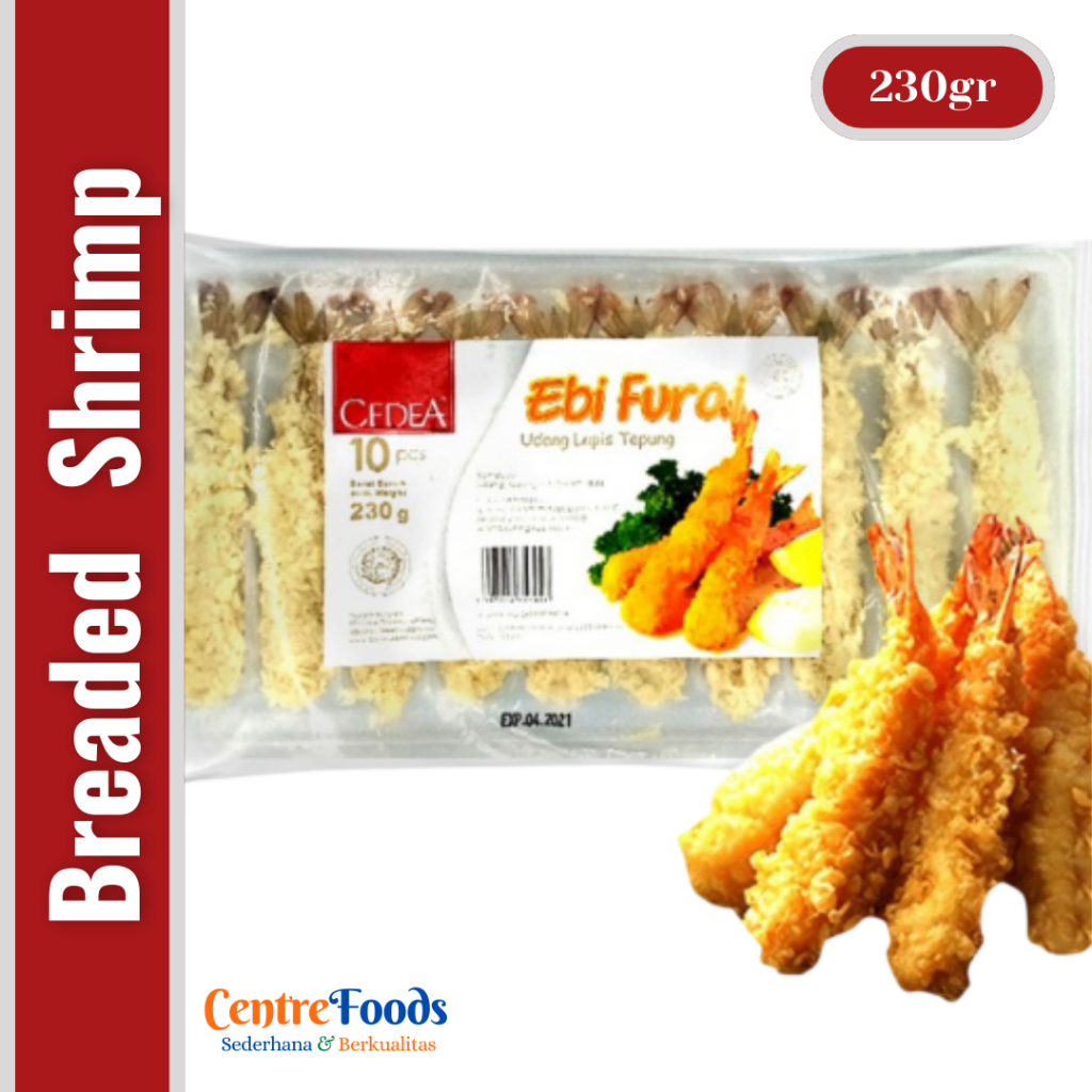 

Udang Lapis Tepung - Ebi Furai Cedea | 230gr [ Harga Per BKS ]