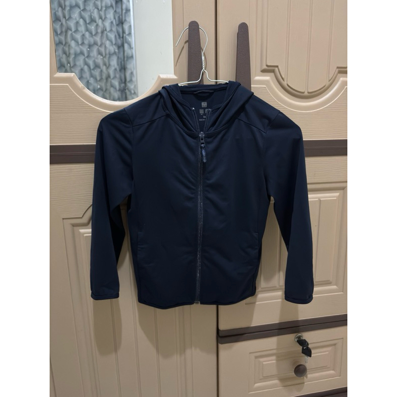 Preloved Jacket Airism Navy Uniqlo Kids