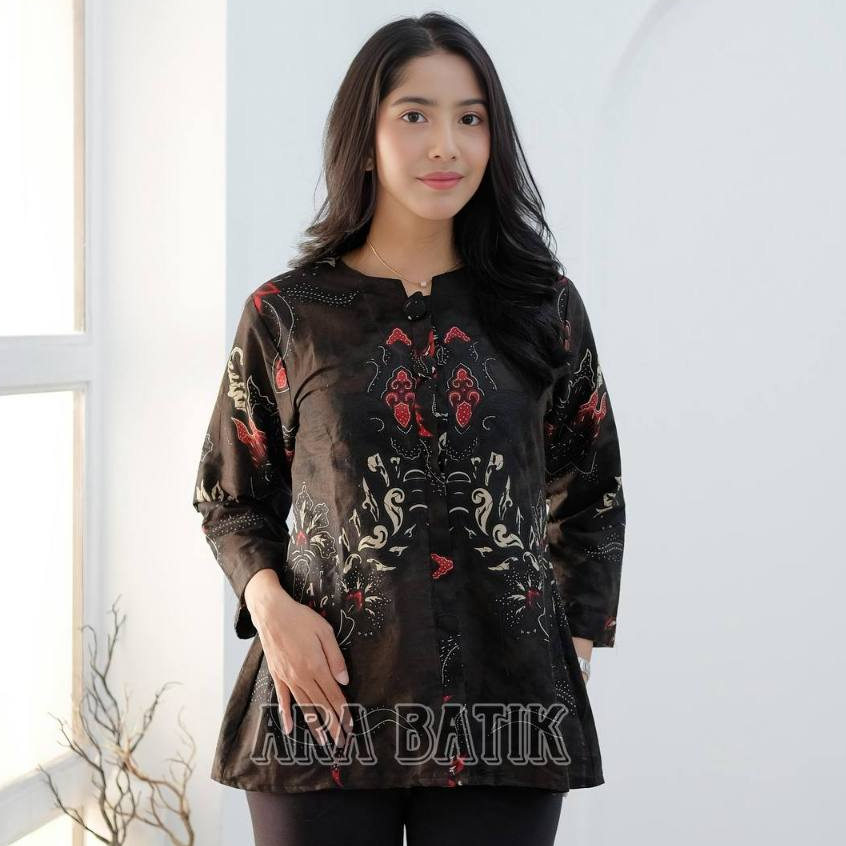 Batik Kantor | Atasan Batik Wanita| Baju Atasan Kerja | Batik Kerja Wanita