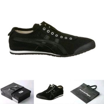 Sepatu Onitsuka Tiger Mexico 66 Slip on Black