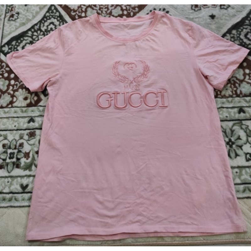 kaos wanita preloved brand GUCCI