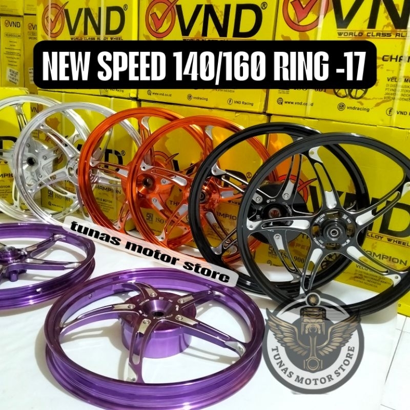 VELG VND NEW SPEED 140/160 RING 17 VARIO 125/150/160 CBS VARIO 110 BEAT SCOOPY VELG VND BINTANG LAUT