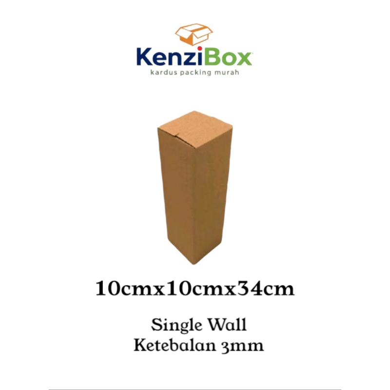 

kardus/karton/box uk. 10x10x34 cm single wall, sheet polos