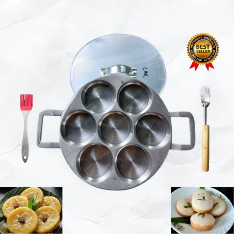 Cetakan bikang lumpur apem isi 7 lubang