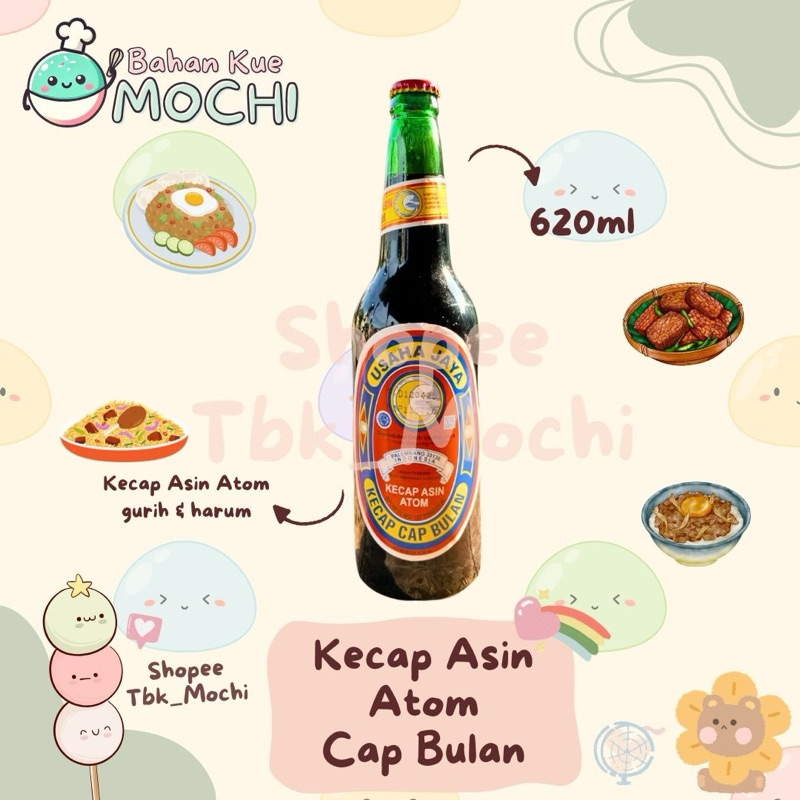 

Kecap Asin Atom Cap Bulan 620ml / Kecap Asin / Soy Sauce / Kecap Asin Atom