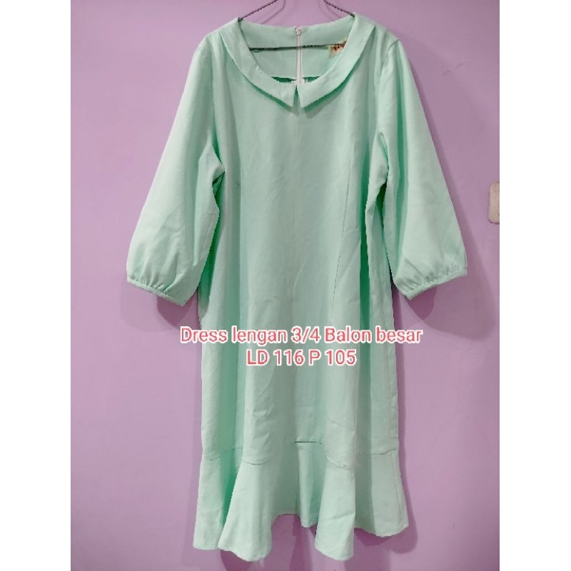 Dress lengan balon