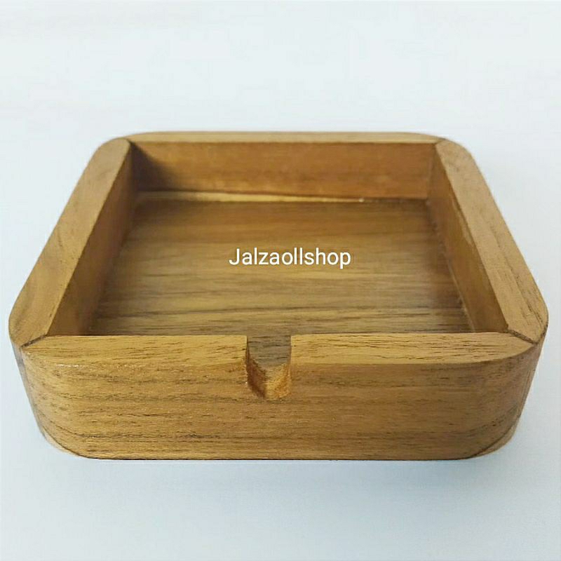 Asbak Kayu Jati /  Asbak Kayu Pernis/ Asbak Kotak/ Asbak Rokok /Asbak Kayu Premium