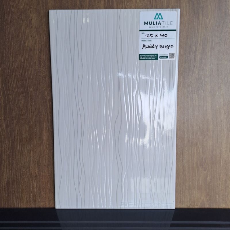 keramik dinding mulia tile / keramik dinding salur abu / keramik dinding kamar mandi / keramik 25x40
