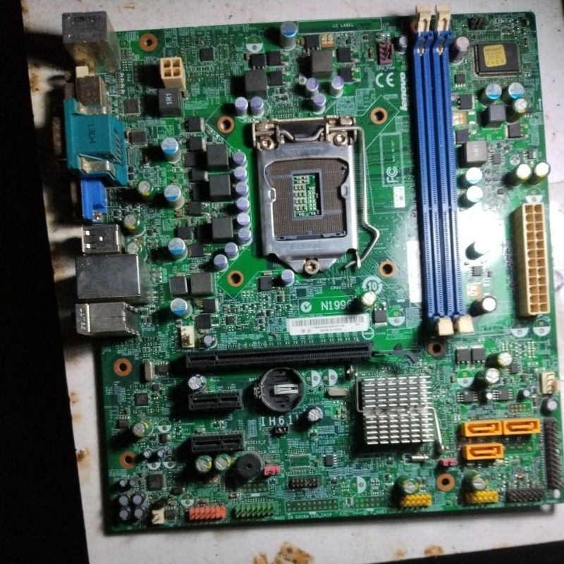 motherboard lenovo h61 soket 1151 rusak bahan untuk servis atau kanibal