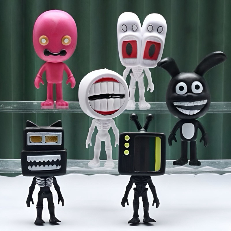 Action Figure Siren Head FULL 1 SET isi 6 Sirenhead Horror TV Youtube Skibidi Toilet