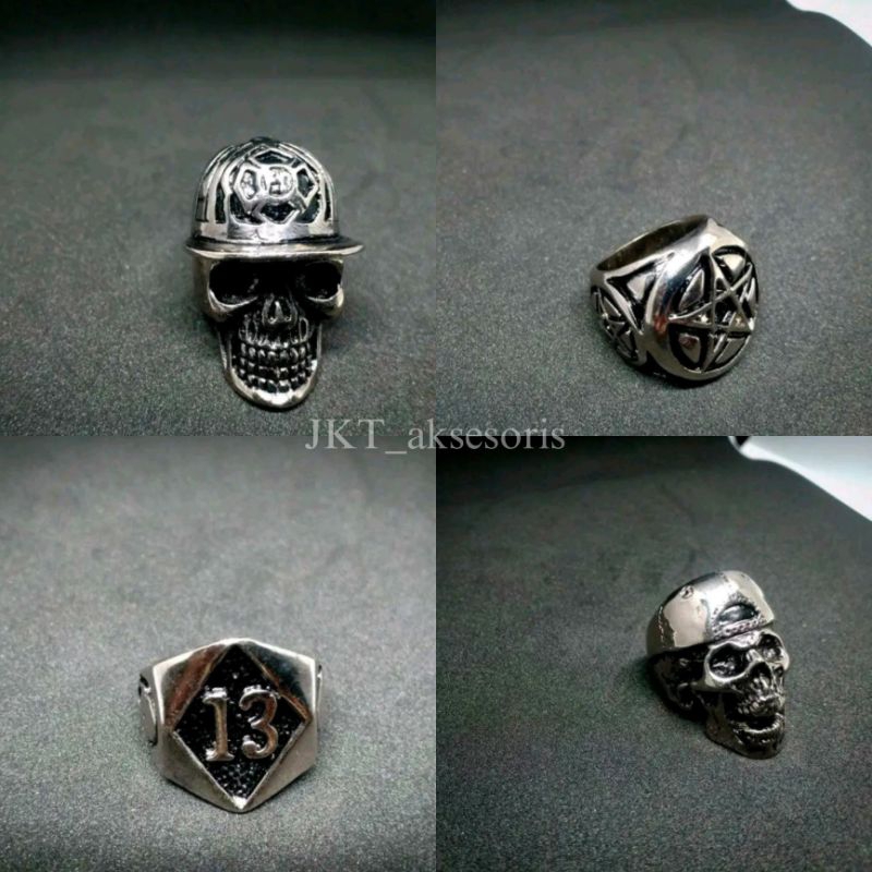 cincin ringskull original di jamin anti karat terbaru