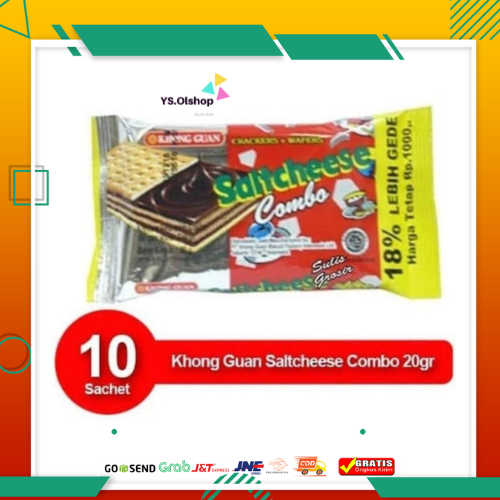 

Renceng Khong guan Saltcheese Combo 17 Gr x 10 Pcs