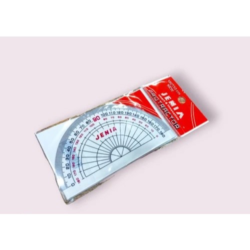 

(1 Pcs) Penggaris Busur Plastik 180º Jenia / Mistar Rol Busur 180º Plastik Jenia