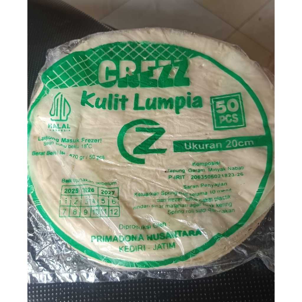 

Kulit Lumpia Frozen Isi 50 – Lentur Tidak Mudah Sobek – Siap Goreng – Kulit Lumpia Halal Beku