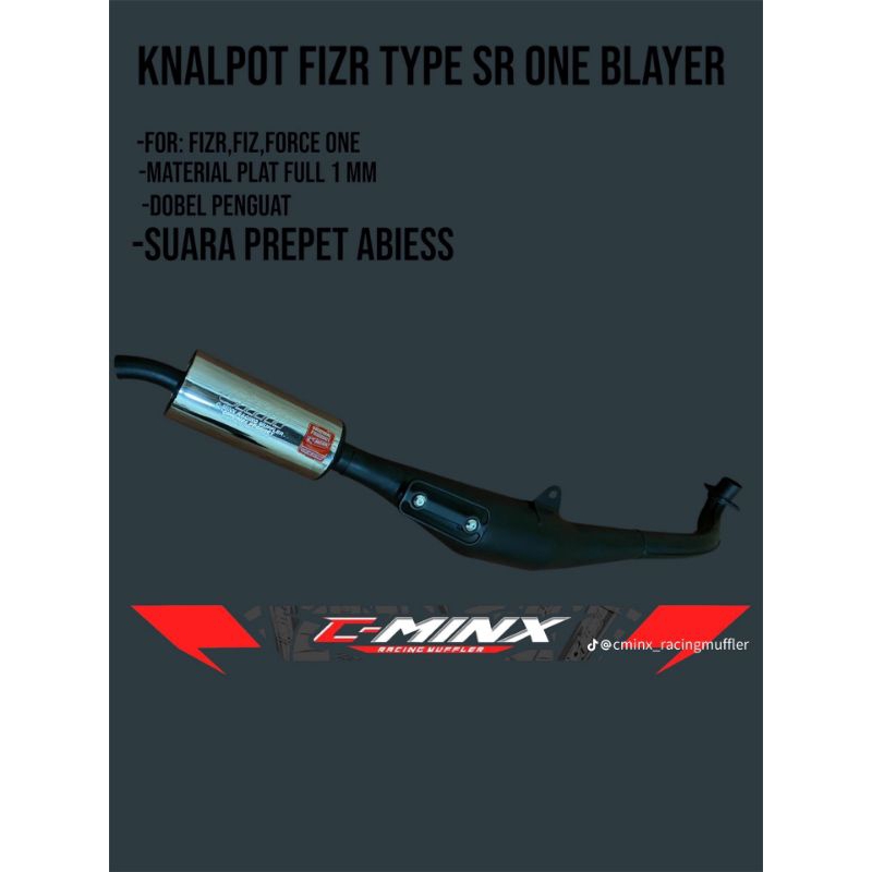 Knalpot New SR One Spek Blayer Leher Sirip By C'minx