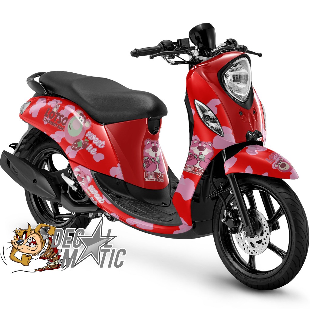 Stiker Fino Full body + Decal Dashboard Fino Karbu 115 / FI 125  Premium Sporty Lotso