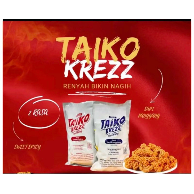 

Snack Taiko Krezz | Keripik gurih Kekinian | Camilan Viral Shopee | Halal